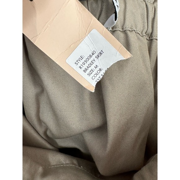 Rebecca Minkoff Beige Paperbag Bradley Paperbag Skirt Size Medium - Picture 7 of 14